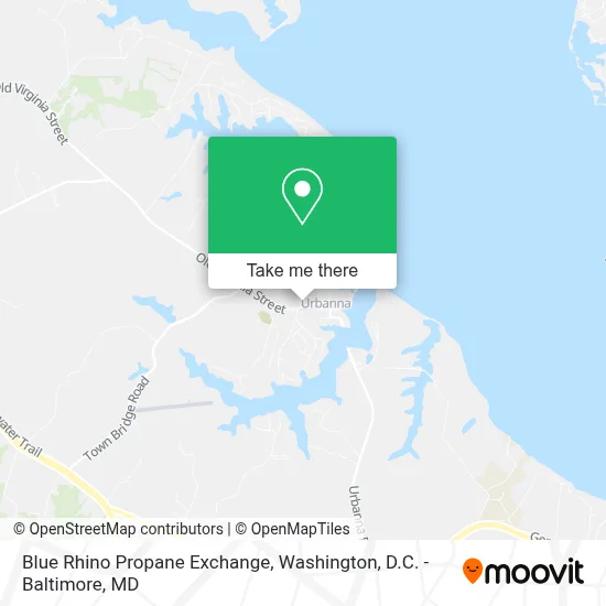 Blue Rhino Propane Exchange map
