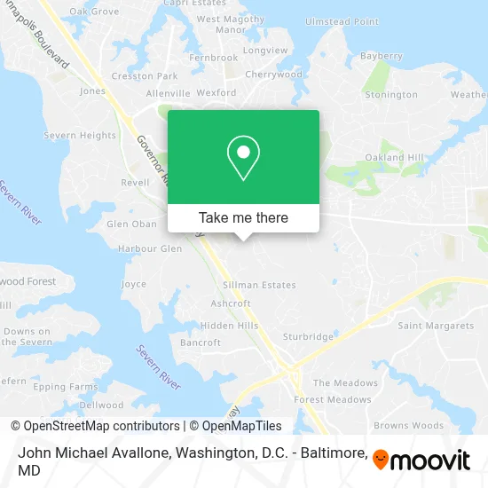 John Michael Avallone map