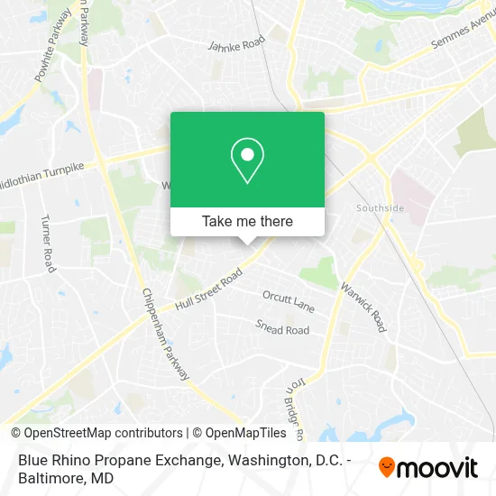 Blue Rhino Propane Exchange map