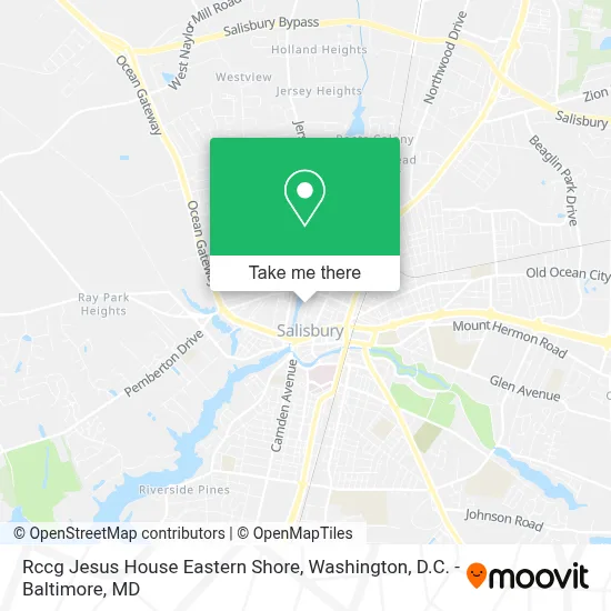 Rccg Jesus House Eastern Shore map