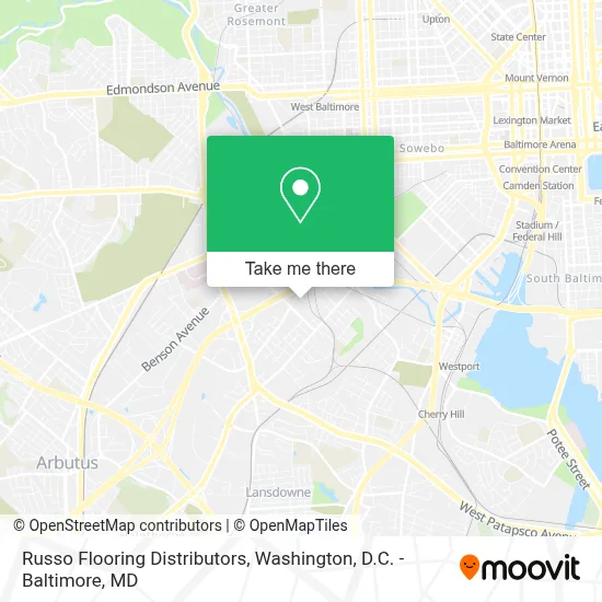 Russo Flooring Distributors map