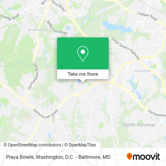 Playa Bowls map