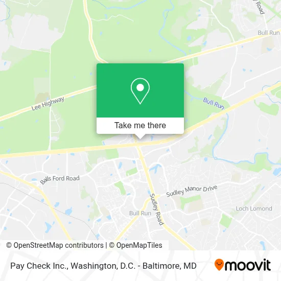 Pay Check Inc. map