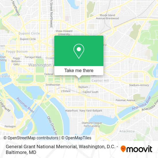 General Grant National Memorial map