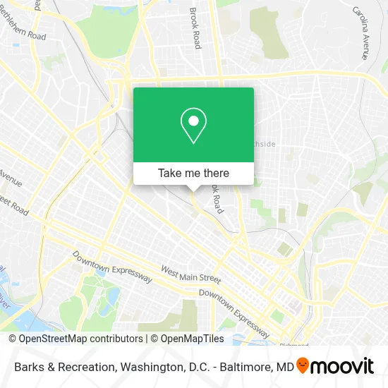 Barks & Recreation map