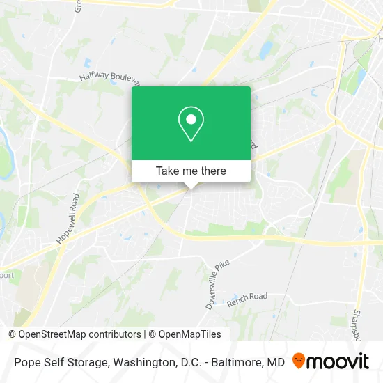 Pope Self Storage map