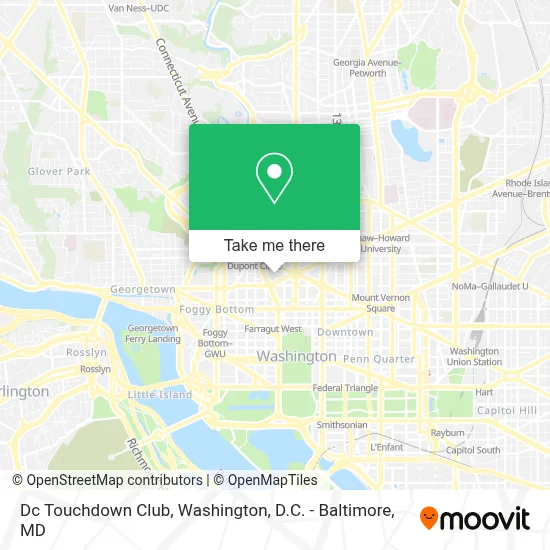 Dc Touchdown Club map