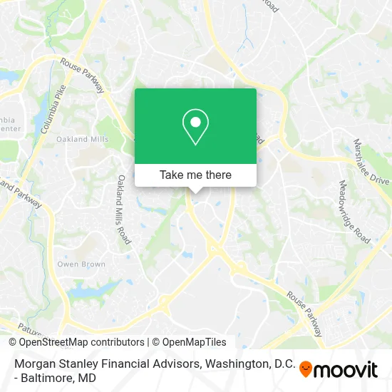 Morgan Stanley Financial Advisors map