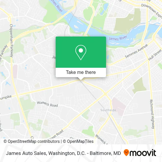 James Auto Sales map