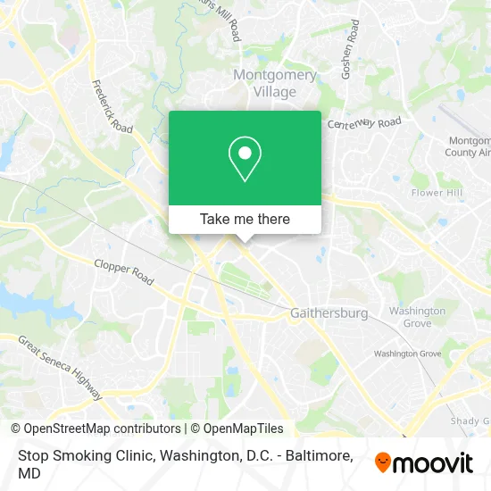 Stop Smoking Clinic map