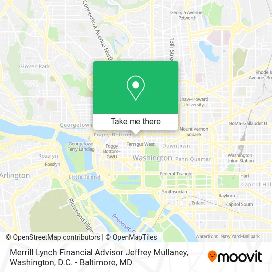 Merrill Lynch Financial Advisor Jeffrey Mullaney map