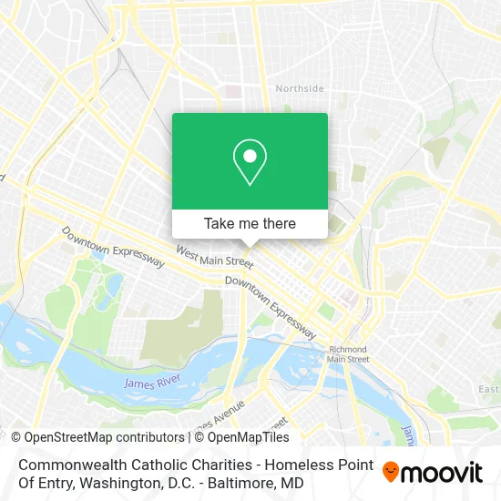 Commonwealth Catholic Charities - Homeless Point Of Entry map