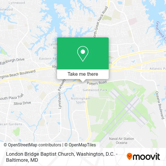 London Bridge Baptist Church map