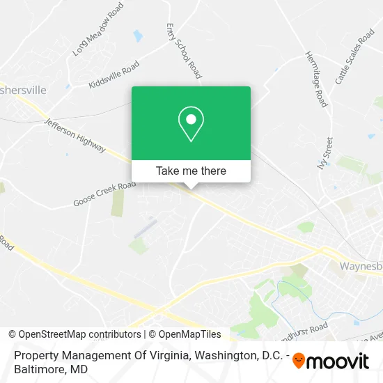 Property Management Of Virginia map