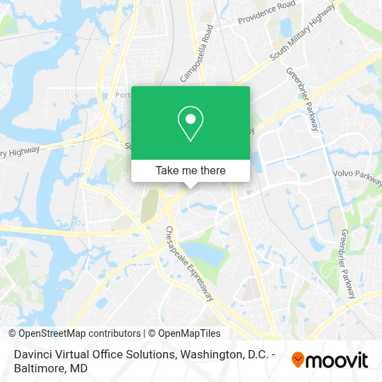 Davinci Virtual Office Solutions map