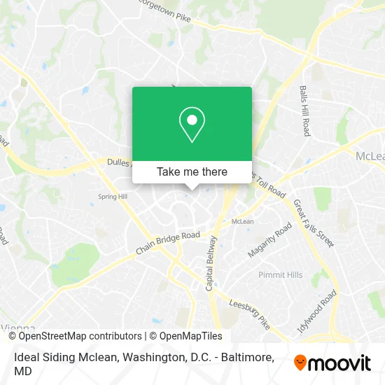 Ideal Siding Mclean map