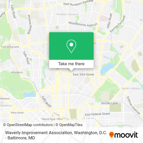 Waverly Improvement Association map
