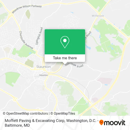 Moffett Paving & Excavating Corp map