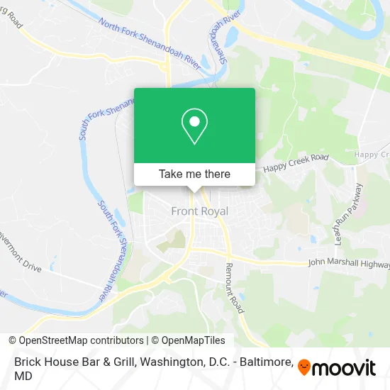 Brick House Bar & Grill map