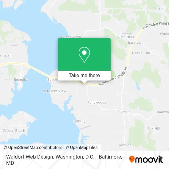 Waldorf Web Design map