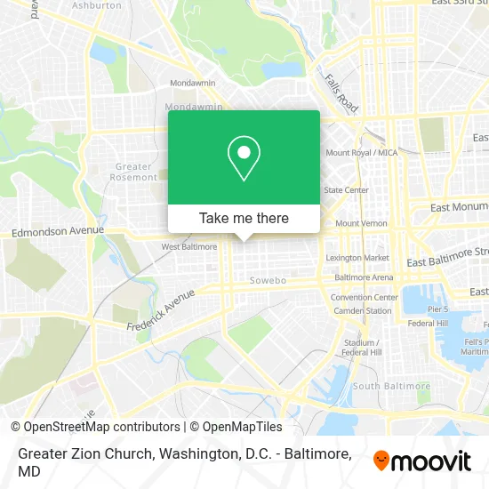 Greater Zion Church map