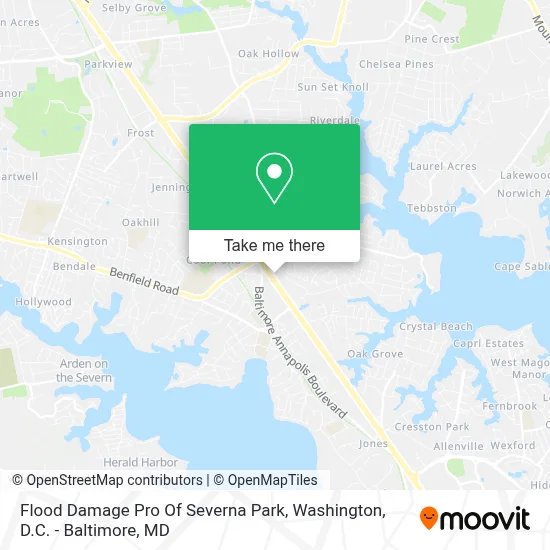 Flood Damage Pro Of Severna Park map
