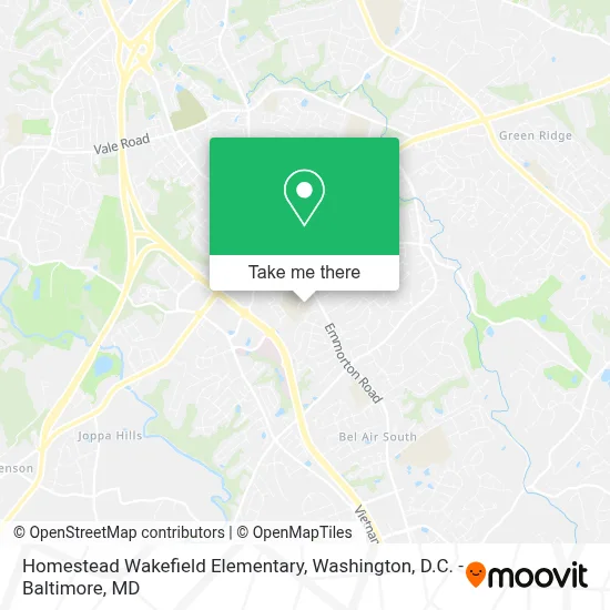 Homestead Wakefield Elementary map
