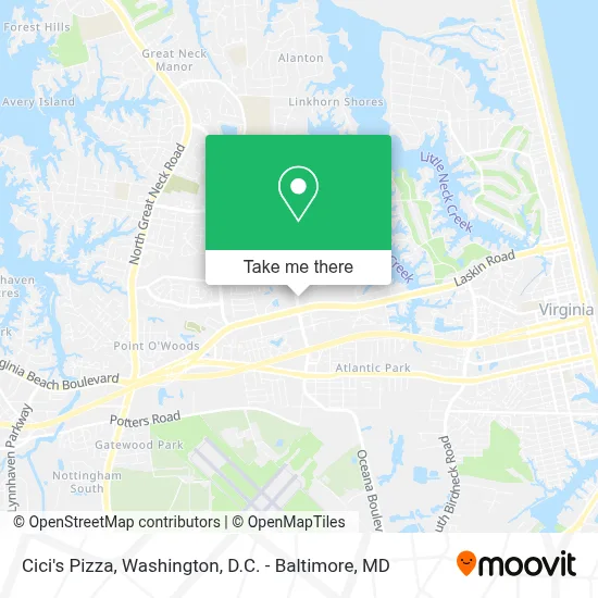 Cici's Pizza map