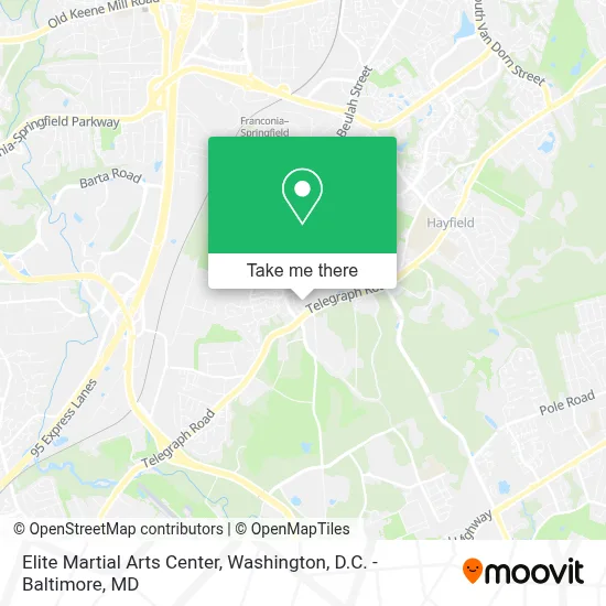 Elite Martial Arts Center map