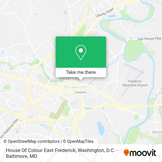 House Of Colour East Frederick map