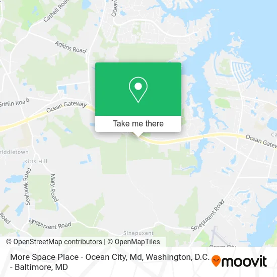 More Space Place - Ocean City, Md map