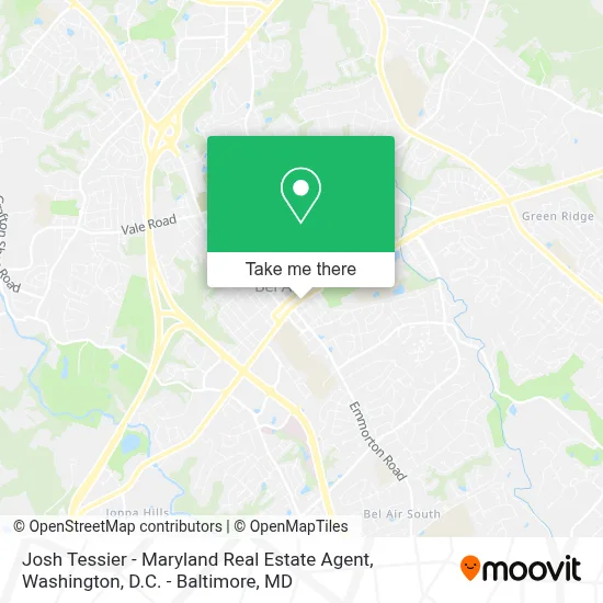 Josh Tessier - Maryland Real Estate Agent map