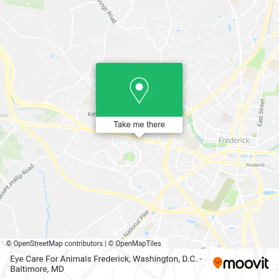 Eye Care For Animals Frederick map