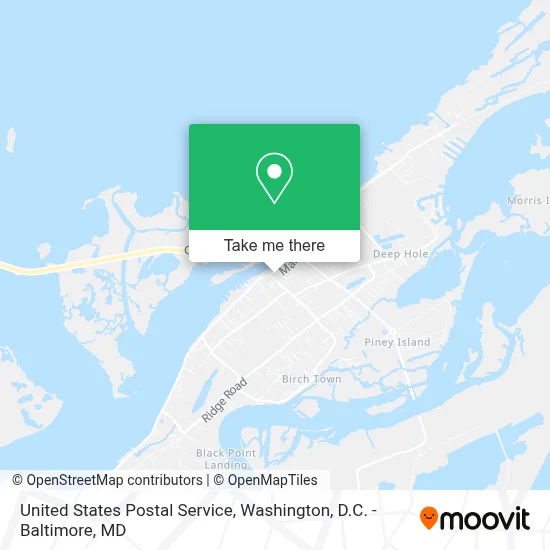 United States Postal Service map