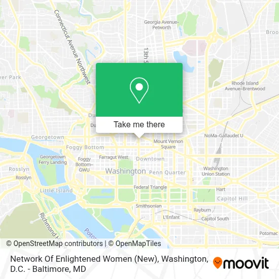 Network Of Enlightened Women (New) map