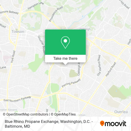 Blue Rhino Propane Exchange map