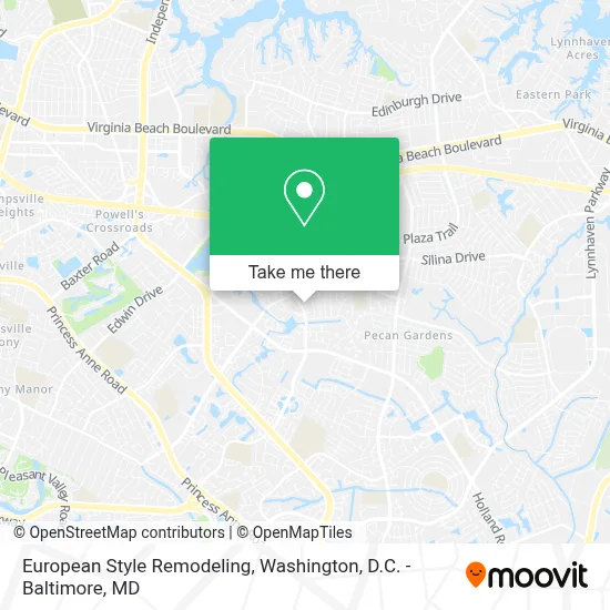 European Style Remodeling map