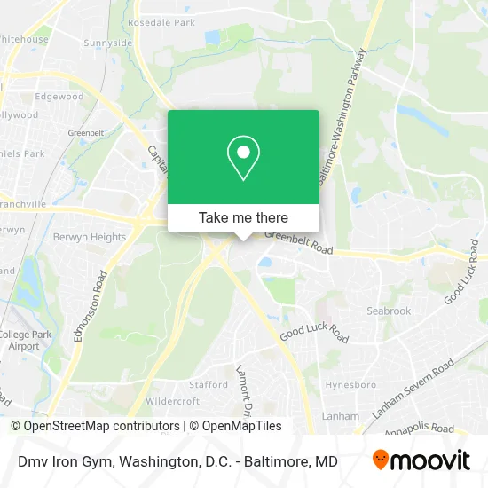 Dmv Iron Gym map