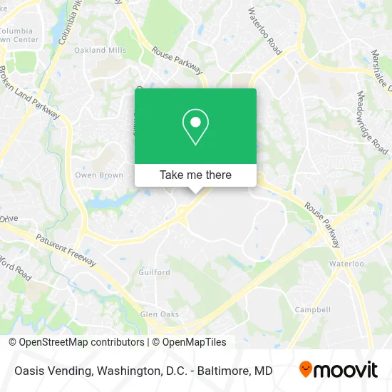 Oasis Vending map