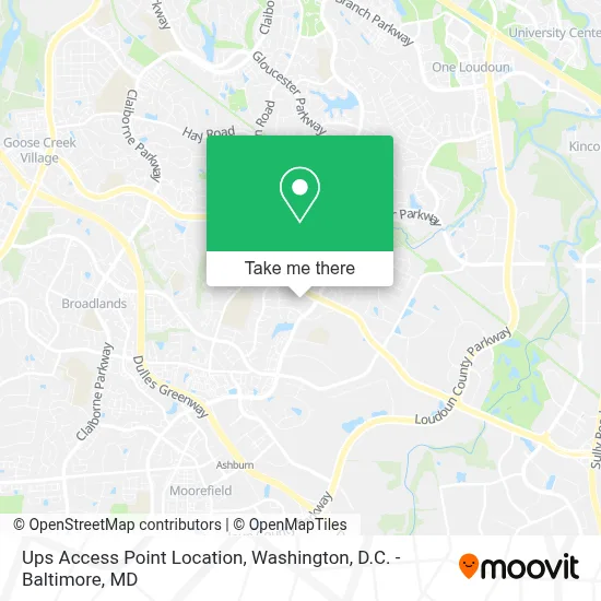 Ups Access Point Location map