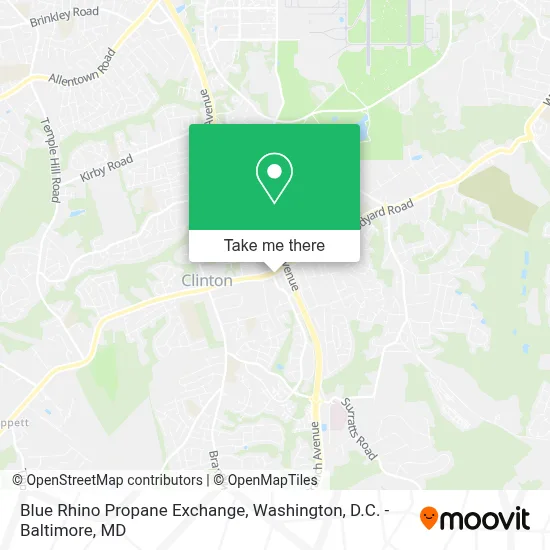 Blue Rhino Propane Exchange map