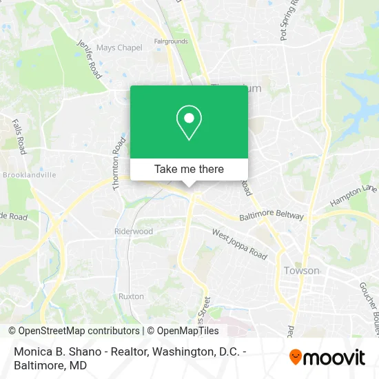 Monica B. Shano - Realtor map