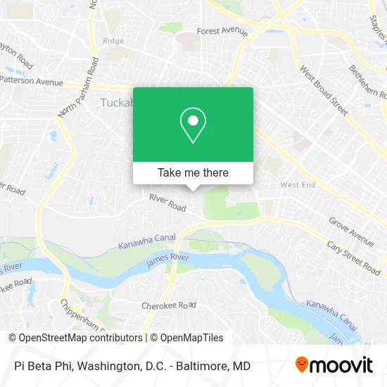 Pi Beta Phi map