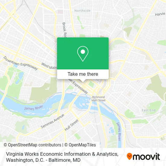 Virginia Works Economic Information & Analytics map