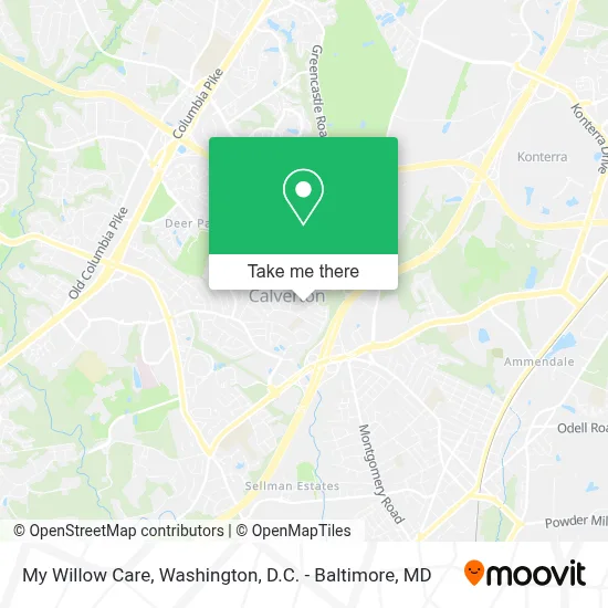 My Willow Care map