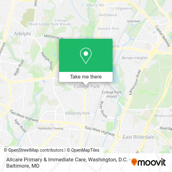 Allcare Primary & Immediate Care map
