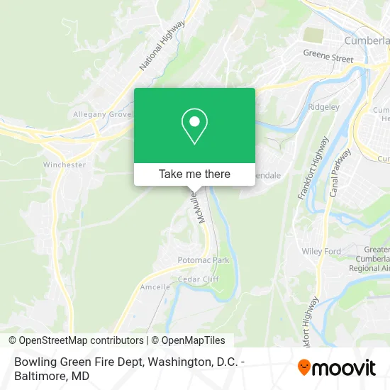 Bowling Green Fire Dept map