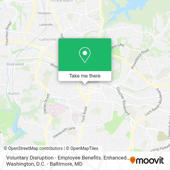 Voluntary Disruption - Employee Benefits. Enhanced. map