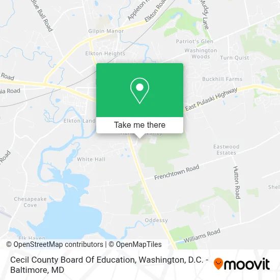 Cecil County Board Of Education map