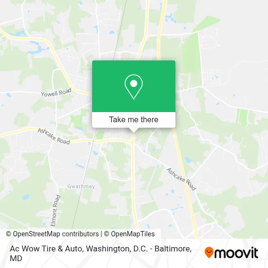 Ac Wow Tire & Auto map
